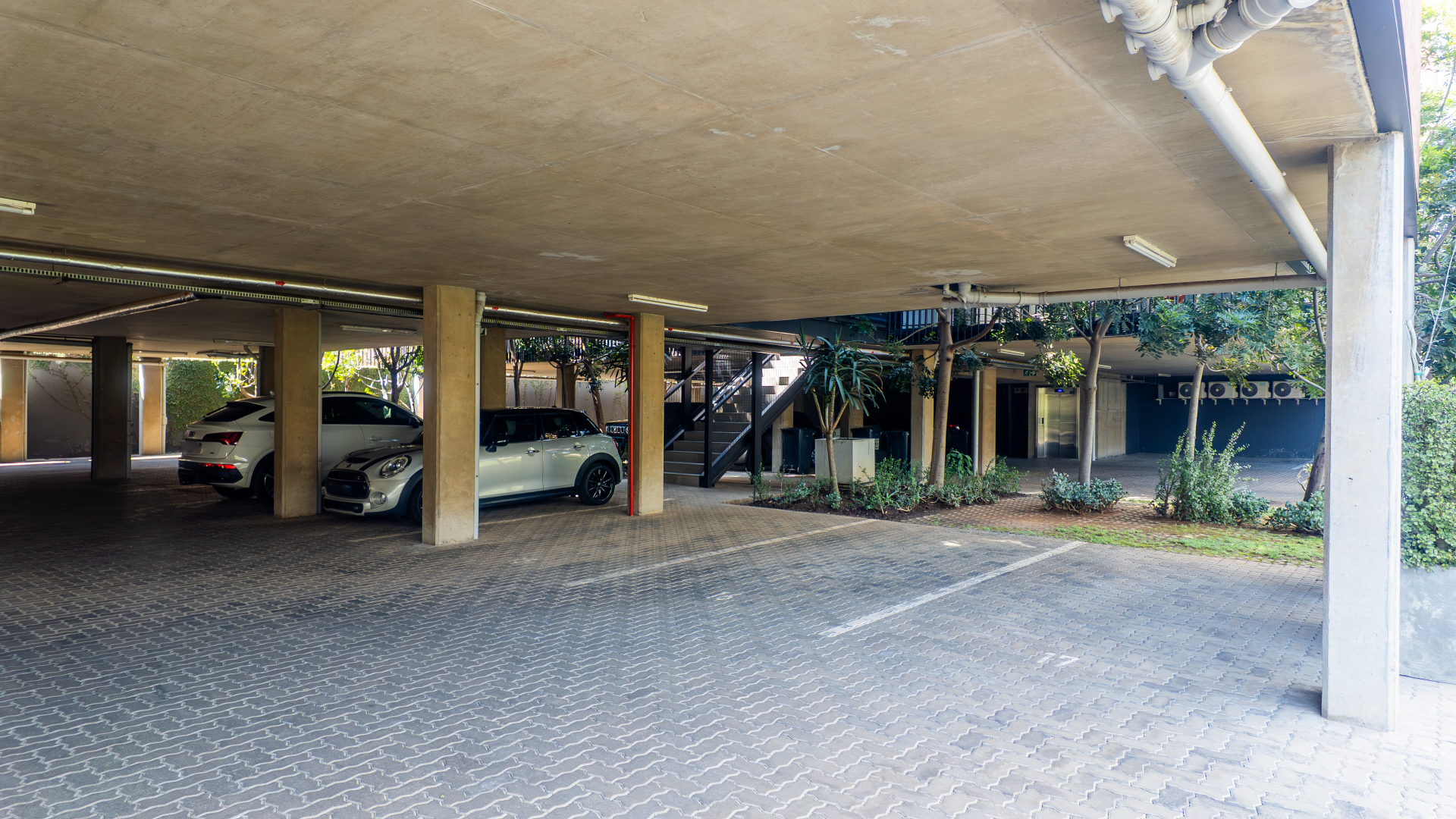 Secure undercover parking with lift access